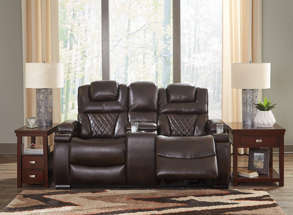 Warnerton Power Reclining Loveseat with Console - Tony’s Furniture Store & Linen (GA) - Multi Location