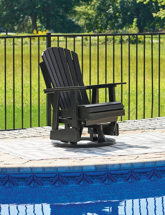 Hyland wave Outdoor Swivel Glider Chair - Tony’s Furniture Store & Linen (GA) - Multi Location