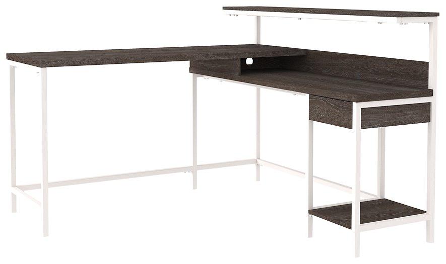 Dorrinson Home Office L-Desk with Storage - Tony’s Furniture Store & Linen (GA) - Multi Location