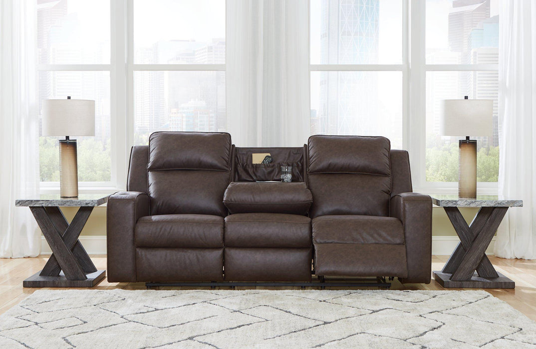 Lavenhorne Reclining Sofa with Drop Down Table - Tony’s Furniture Store & Linen (GA) - Multi Location