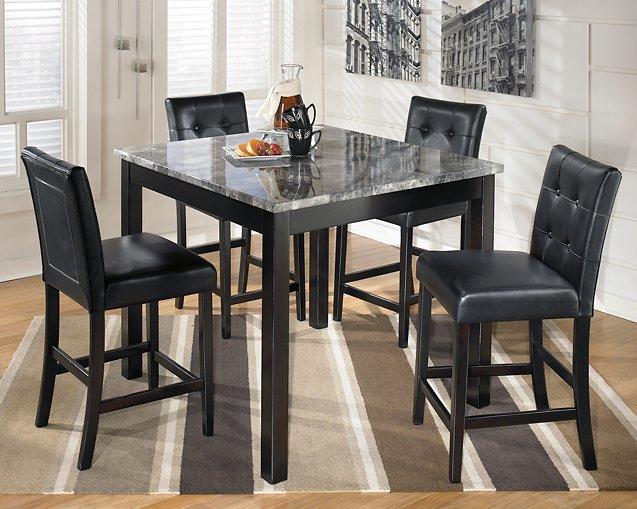 Maysville Counter Height Dining Table and Bar Stools (Set of 5) - Tony’s Furniture Store & Linen (GA) - Multi Location