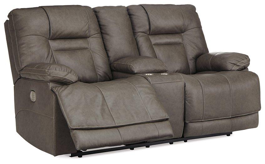 Wurstrow Power Reclining Loveseat with Console - Tony’s Furniture Store & Linen (GA) - Multi Location