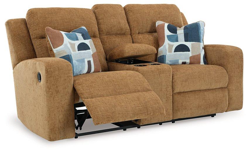Kanlow Reclining Loveseat with Console - Tony’s Furniture Store & Linen (GA) - Multi Location