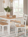 Gesthaven Dining Table with 4 Chairs and Bench (Set of 6) - Tony’s Furniture Store & Linen (GA) - Multi Location