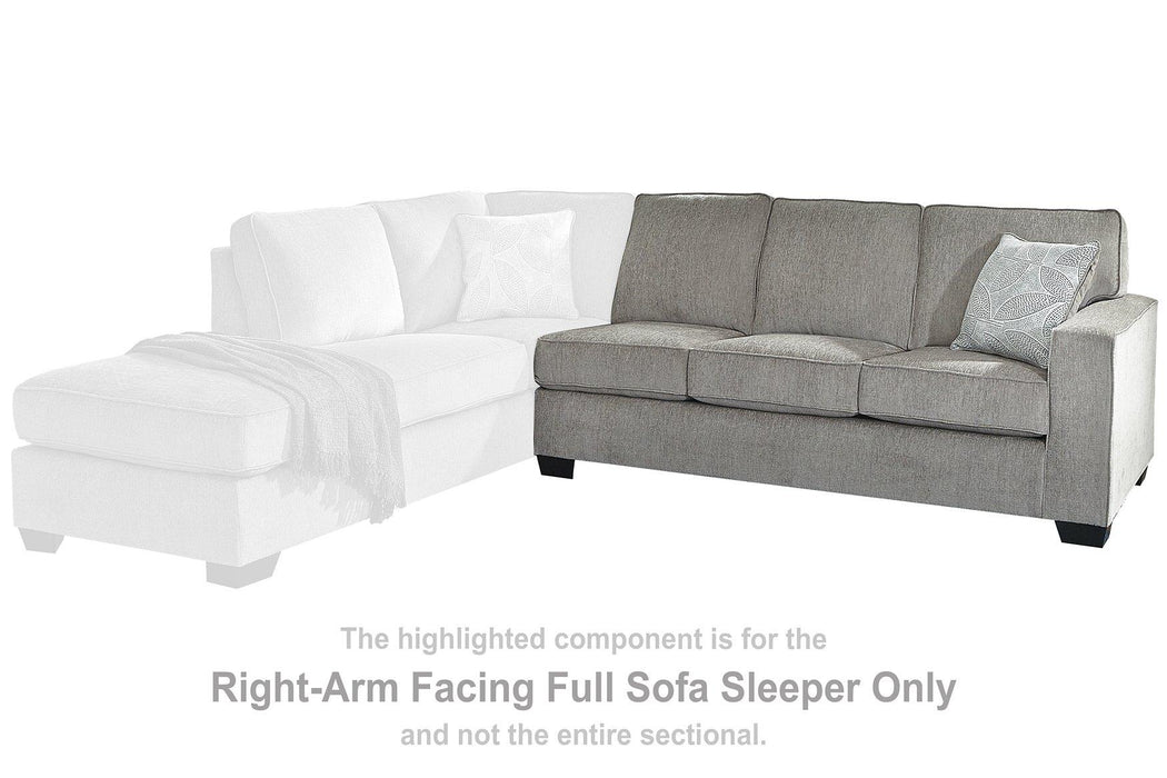 Altari 2-Piece Sleeper Sectional with Chaise - Tony’s Furniture Store & Linen (GA) - Multi Location