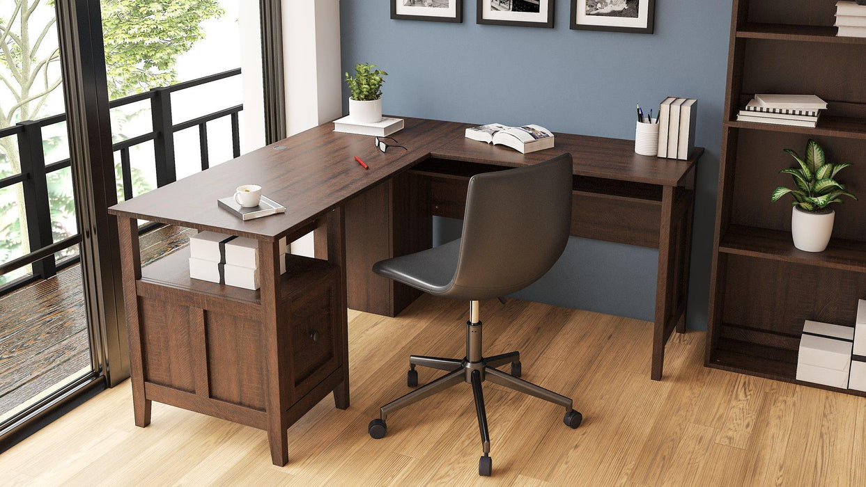 Camiburg 2-Piece Home Office Desk - Tony’s Furniture Store & Linen (GA) - Multi Location