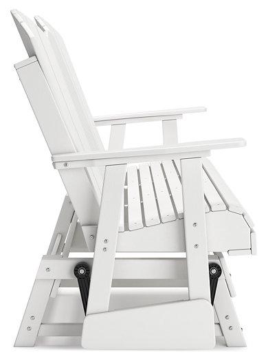 Hyland wave Outdoor Glider Loveseat - Tony’s Furniture Store & Linen (GA) - Multi Location