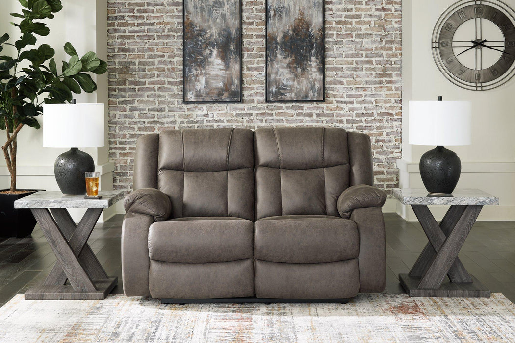First Base Reclining Loveseat - Tony’s Furniture Store & Linen (GA) - Multi Location