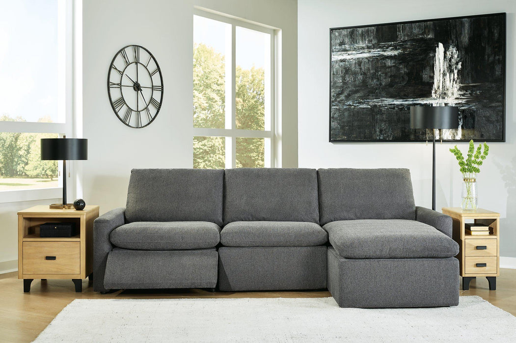 Hartsdale 3-Piece Right Arm Facing Reclining Sofa Chaise - Tony’s Furniture Store & Linen (GA) - Multi Location