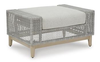 Seton Creek Outdoor Ottoman with Cushion - Tony’s Furniture Store & Linen (GA) - Multi Location
