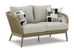 Swiss Valley Outdoor Loveseat with Cushion - Tony’s Furniture Store & Linen (GA) - Multi Location