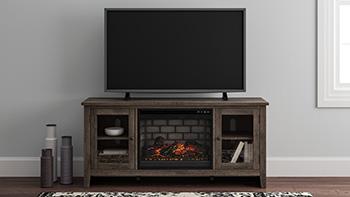 Arlenbry 60" TV Stand with Electric Fireplace - Tony’s Furniture Store & Linen (GA) - Multi Location