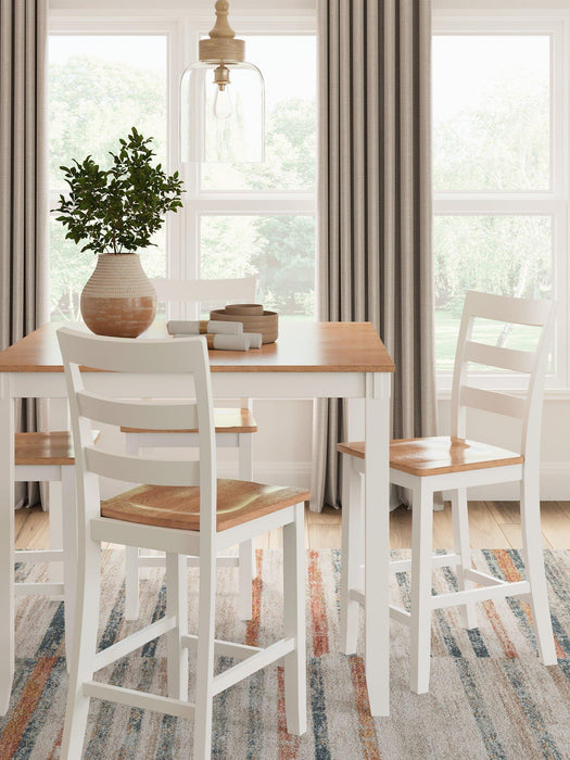 Gesthaven Counter Height Dining Table and 4 Barstools (Set of 5) - Tony’s Furniture Store & Linen (GA) - Multi Location