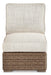 Beachcroft Outdoor Armless Chair with Cushion - Tony’s Furniture Store & Linen (GA) - Multi Location