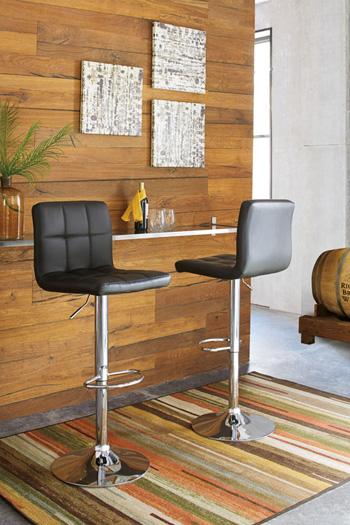 Bellatier Adjustable Height Bar Stool - Tony’s Furniture Store & Linen (GA) - Multi Location