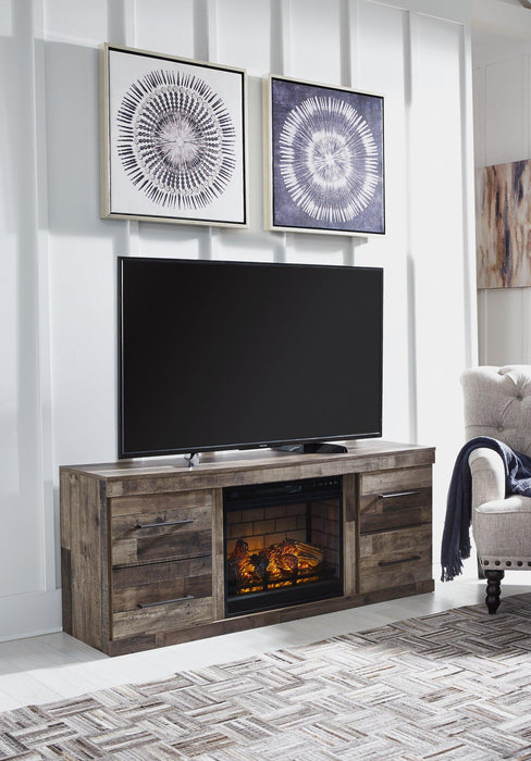 Derekson TV Stand with Electric Fireplace - Tony’s Furniture Store & Linen (GA) - Multi Location