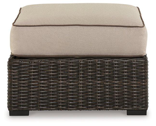 Coastline Bay Outdoor Ottoman with Cushion - Tony’s Furniture Store & Linen (GA) - Multi Location