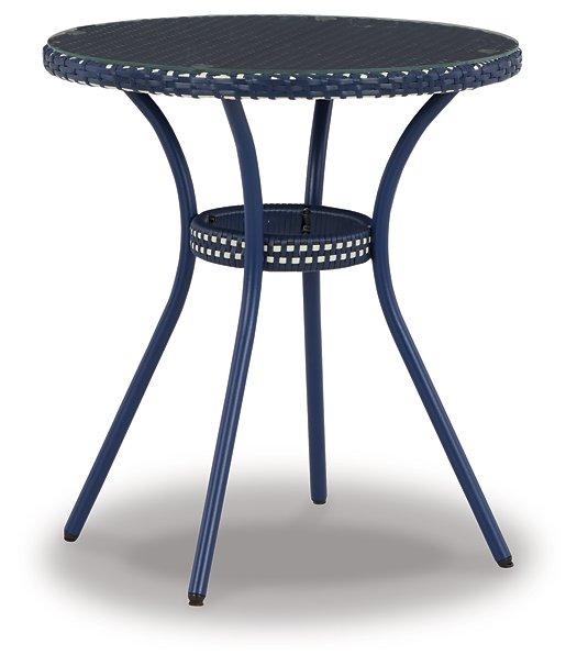 Odyssey Blue Outdoor Table and Chairs (Set of 3) - Tony’s Furniture Store & Linen (GA) - Multi Location