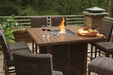 Paradise Trail Outdoor Counter Height Dining Table with 4 Barstools - Tony’s Furniture Store & Linen (GA) - Multi Location