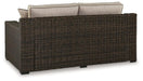 Coastline Bay Outdoor Loveseat with Cushion - Tony’s Furniture Store & Linen (GA) - Multi Location