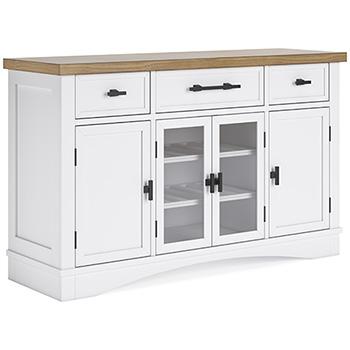 Ashbryn Dining Server and Hutch - Tony’s Furniture Store & Linen (GA) - Multi Location