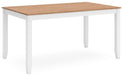 Gesthaven Dining Table with 4 Chairs and Bench (Set of 6) - Tony’s Furniture Store & Linen (GA) - Multi Location