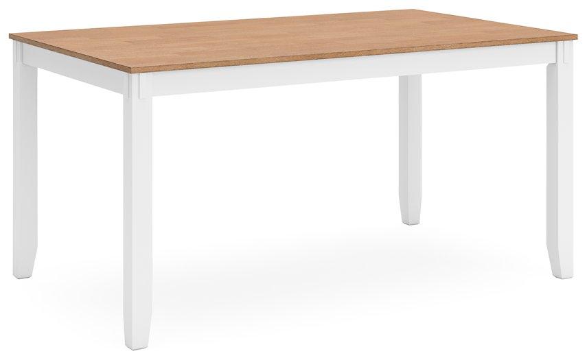 Gesthaven Dining Table with 4 Chairs and Bench (Set of 6) - Tony’s Furniture Store & Linen (GA) - Multi Location
