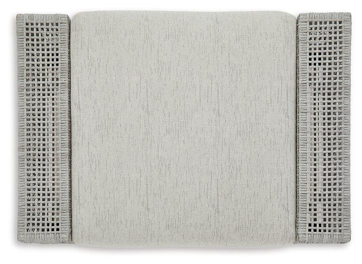 Seton Creek Outdoor Ottoman with Cushion - Tony’s Furniture Store & Linen (GA) - Multi Location