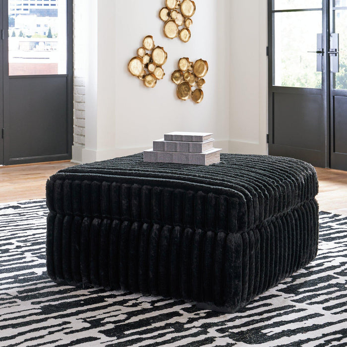 Midnight-Madness Oversized Accent Ottoman - Tony’s Furniture Store & Linen (GA) - Multi Location