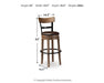 Pinnadel Bar Height Bar Stool - Tony’s Furniture Store & Linen (GA) - Multi Location