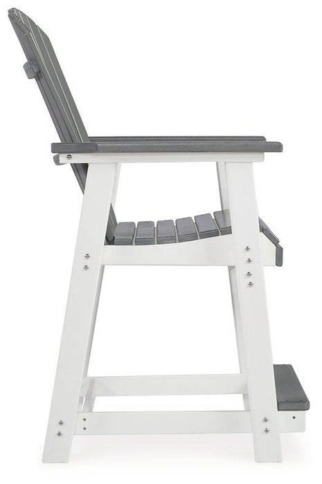 Transville Outdoor Counter Height Bar Stool (Set of 2) - Tony’s Furniture Store & Linen (GA) - Multi Location