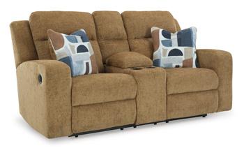 Kanlow Reclining Loveseat with Console - Tony’s Furniture Store & Linen (GA) - Multi Location