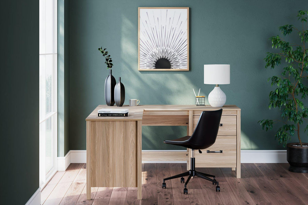 Battelle 60" Home Office Desk with Return - Tony’s Furniture Store & Linen (GA) - Multi Location