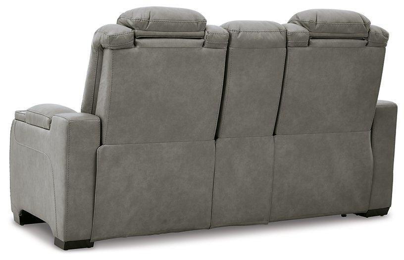 The Man-Den Power Reclining Loveseat with Console - Tony’s Furniture Store & Linen (GA) - Multi Location