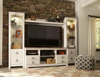 Willowton 4-Piece Entertainment Center - Tony’s Furniture Store & Linen (GA) - Multi Location