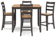 Gesthaven Counter Height Dining Table and 4 Barstools (Set of 5) - Tony’s Furniture Store & Linen (GA) - Multi Location