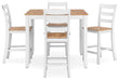 Gesthaven Counter Height Dining Table and 4 Barstools (Set of 5) - Tony’s Furniture Store & Linen (GA) - Multi Location