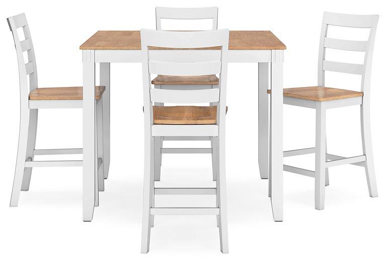 Gesthaven Counter Height Dining Table and 4 Barstools (Set of 5) - Tony’s Furniture Store & Linen (GA) - Multi Location