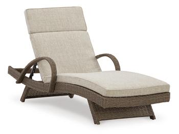 Beachcroft Outdoor Chaise Lounge with Cushion - Tony’s Furniture Store & Linen (GA) - Multi Location