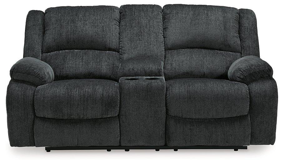 Draycoll Reclining Loveseat with Console - Tony’s Furniture Store & Linen (GA) - Multi Location