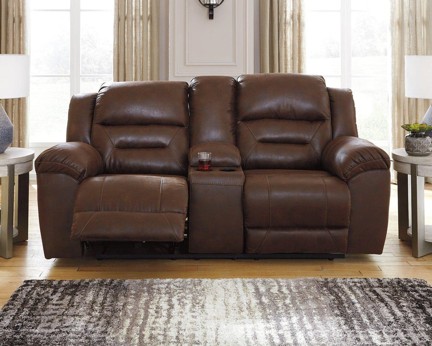 Stoneland Reclining Loveseat with Console - Tony’s Furniture Store & Linen (GA) - Multi Location
