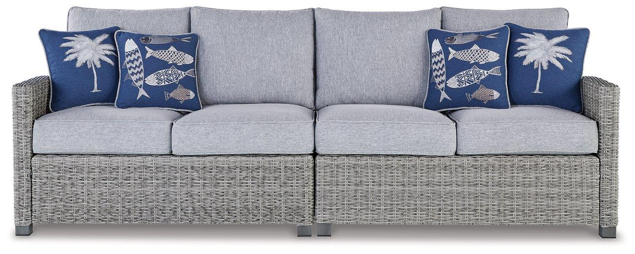 Naples Beach Outdoor Right and Left-arm Facing Loveseat with Cushion (Set of 2) - Tony’s Furniture Store & Linen (GA) - Multi Location