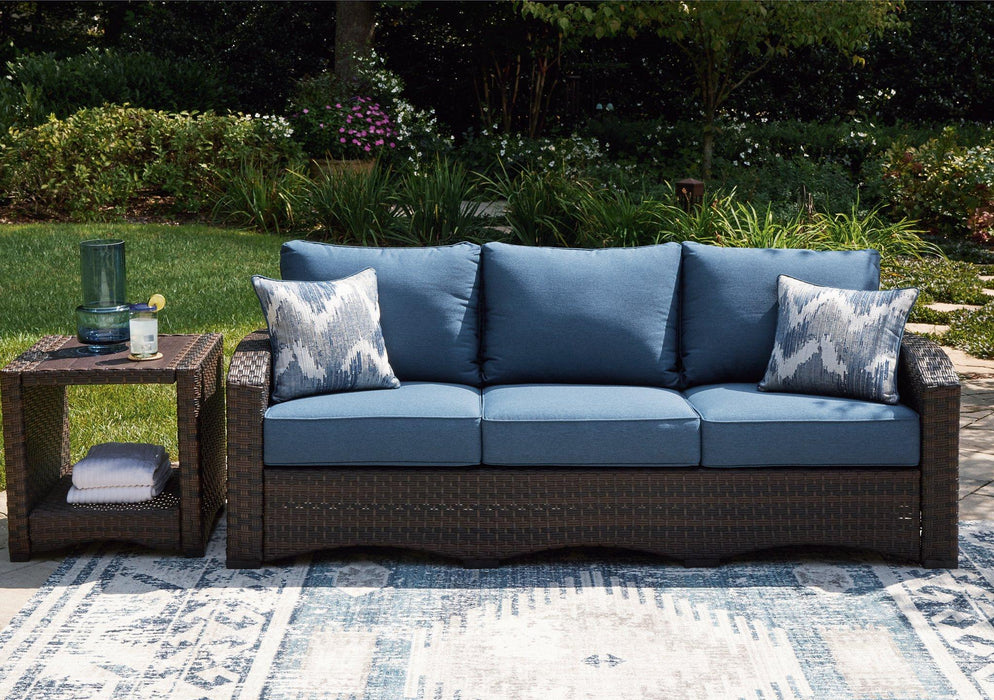 Windglow Outdoor Sofa with Cushion - Tony’s Furniture Store & Linen (GA) - Multi Location