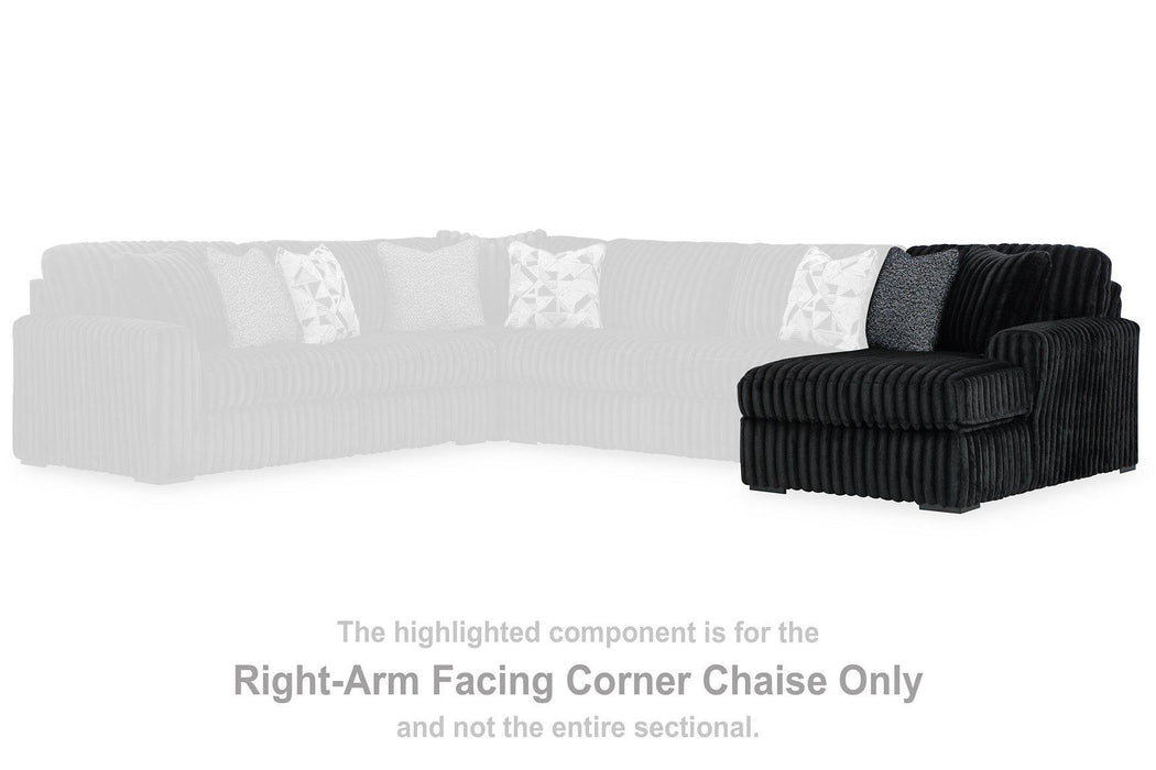 Midnight-Madness Sectional with Chaise - Tony’s Furniture Store & Linen (GA) - Multi Location