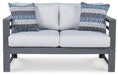 Amora Outdoor Loveseat with Cushion - Tony’s Furniture Store & Linen (GA) - Multi Location