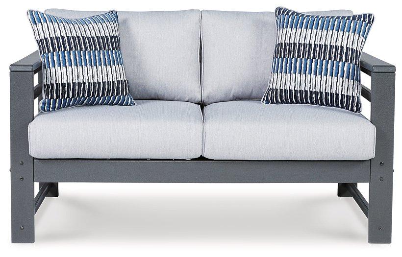 Amora Outdoor Loveseat with Cushion - Tony’s Furniture Store & Linen (GA) - Multi Location
