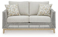 Seton Creek Outdoor Loveseat with Cushion - Tony’s Furniture Store & Linen (GA) - Multi Location