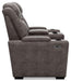 HyllMont Power Reclining Loveseat with Console - Tony’s Furniture Store & Linen (GA) - Multi Location
