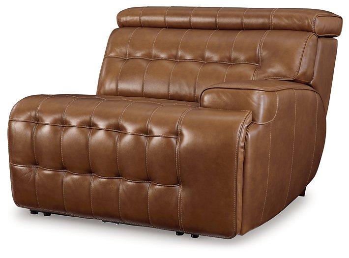 Temmpton Dual Power Leather Reclining Modular Loveseat with Console - Tony’s Furniture Store & Linen (GA) - Multi Location