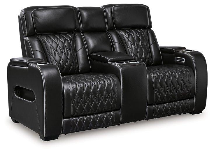 Boyington Power Reclining Loveseat with Console - Tony’s Furniture Store & Linen (GA) - Multi Location